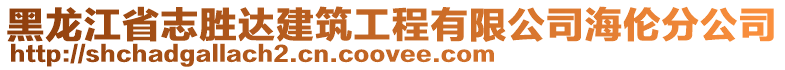 黑龍江省志勝達建筑工程有限公司海倫分公司