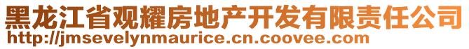 黑龍江省觀耀房地產(chǎn)開發(fā)有限責(zé)任公司