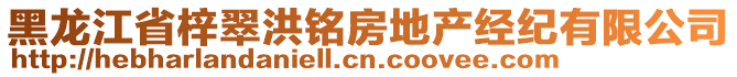 黑龍江省梓翠洪銘房地產(chǎn)經(jīng)紀(jì)有限公司