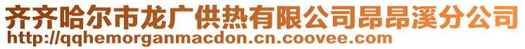 齊齊哈爾市龍廣供熱有限公司昂昂溪分公司