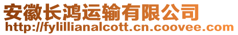 安徽長鴻運輸有限公司