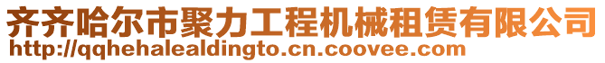 齊齊哈爾市聚力工程機械租賃有限公司