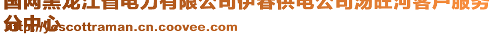 國(guó)網(wǎng)黑龍江省電力有限公司伊春供電公司湯旺河客戶服務(wù)
分中心