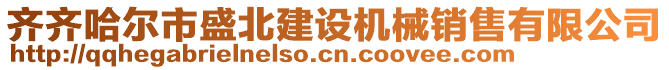 齊齊哈爾市盛北建設機械銷售有限公司