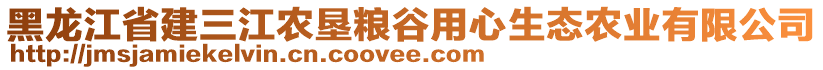 黑龍江省建三江農(nóng)墾糧谷用心生態(tài)農(nóng)業(yè)有限公司