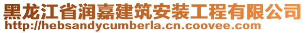 黑龍江省潤嘉建筑安裝工程有限公司