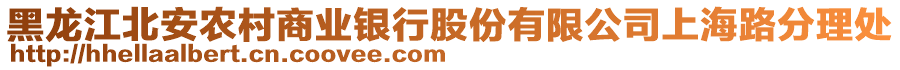 黑龍江北安農(nóng)村商業(yè)銀行股份有限公司上海路分理處