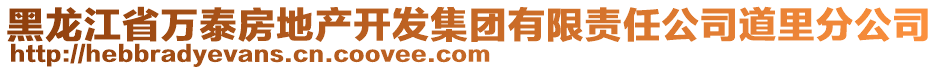 黑龍江省萬泰房地產(chǎn)開發(fā)集團有限責任公司道里分公司