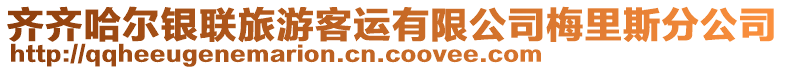 齊齊哈爾銀聯(lián)旅游客運(yùn)有限公司梅里斯分公司