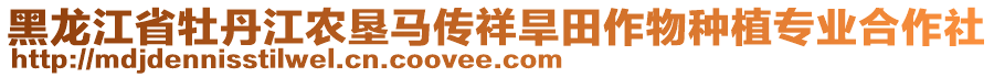 黑龍江省牡丹江農(nóng)墾馬傳祥旱田作物種植專業(yè)合作社