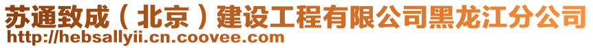 蘇通致成（北京）建設(shè)工程有限公司黑龍江分公司