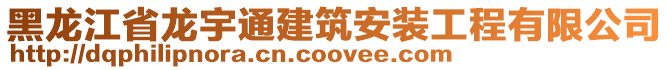 黑龍江省龍宇通建筑安裝工程有限公司