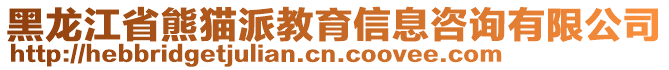 黑龍江省熊貓派教育信息咨詢有限公司