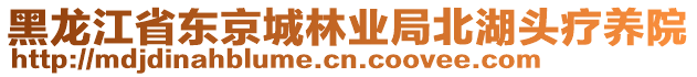 黑龍江省東京城林業(yè)局北湖頭療養(yǎng)院