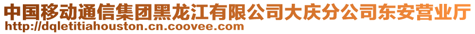 中国移动通信集团黑龙江有限公司大庆分公司东安营业厅