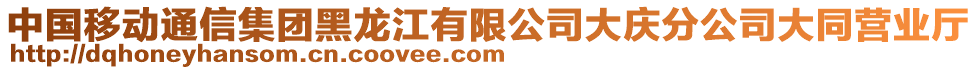 中國(guó)移動(dòng)通信集團(tuán)黑龍江有限公司大慶分公司大同營(yíng)業(yè)廳