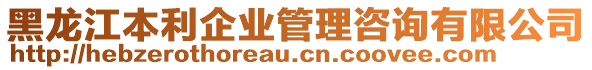 黑龍江本利企業(yè)管理咨詢有限公司