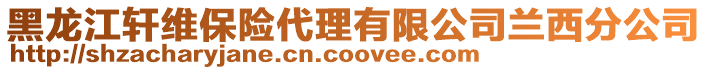 黑龍江軒維保險代理有限公司蘭西分公司