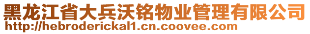 黑龍江省大兵沃銘物業(yè)管理有限公司