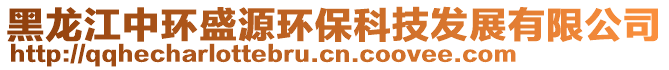 黑龍江中環(huán)盛源環(huán)?？萍及l(fā)展有限公司