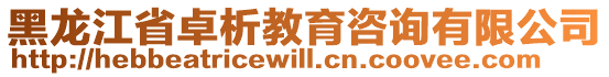 黑龍江省卓析教育咨詢有限公司