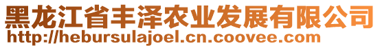 黑龍江省豐澤農(nóng)業(yè)發(fā)展有限公司