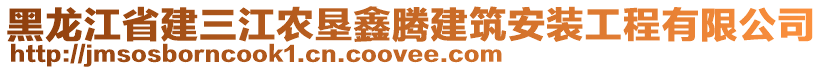 黑龍江省建三江農(nóng)墾鑫騰建筑安裝工程有限公司