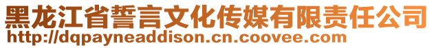 黑龍江省誓言文化傳媒有限責(zé)任公司