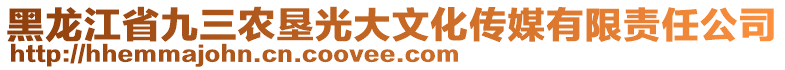 黑龍江省九三農(nóng)墾光大文化傳媒有限責任公司