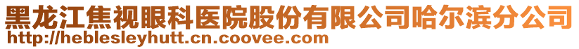 黑龍江焦視眼科醫(yī)院股份有限公司哈爾濱分公司