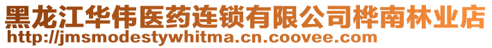 黑龍江華偉醫(yī)藥連鎖有限公司樺南林業(yè)店