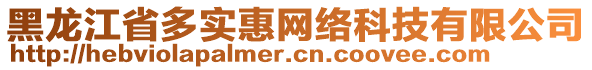 黑龍江省多實惠網絡科技有限公司