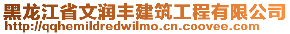 黑龍江省文潤豐建筑工程有限公司