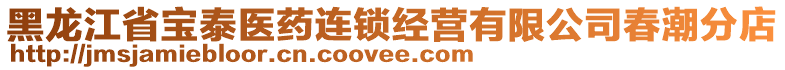 黑龍江省寶泰醫(yī)藥連鎖經(jīng)營(yíng)有限公司春潮分店