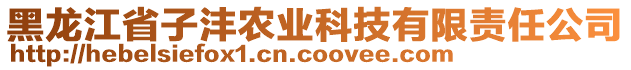 黑龍江省子灃農(nóng)業(yè)科技有限責(zé)任公司