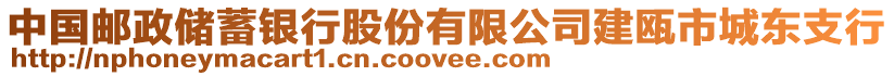 中國郵政儲蓄銀行股份有限公司建甌市城東支行