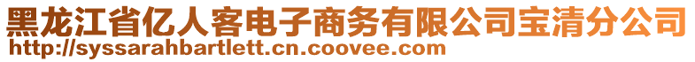 黑龍江省億人客電子商務(wù)有限公司寶清分公司