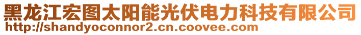 黑龍江宏圖太陽(yáng)能光伏電力科技有限公司