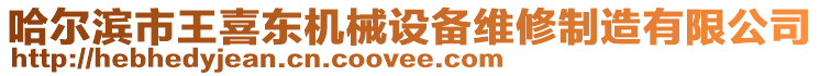 哈爾濱市王喜東機(jī)械設(shè)備維修制造有限公司