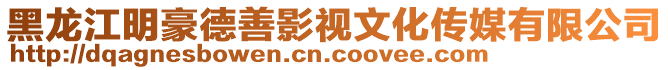 黑龍江明豪德善影視文化傳媒有限公司