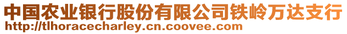 中国农业银行股份有限公司铁岭万达支行