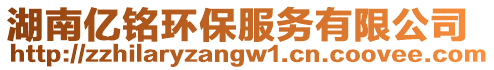 湖南億銘環(huán)保服務(wù)有限公司