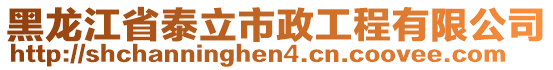 黑龍江省泰立市政工程有限公司