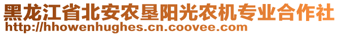 黑龍江省北安農(nóng)墾陽(yáng)光農(nóng)機(jī)專業(yè)合作社