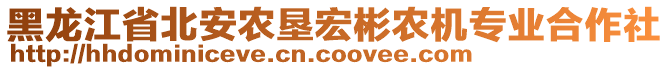 黑龍江省北安農(nóng)墾宏彬農(nóng)機專業(yè)合作社