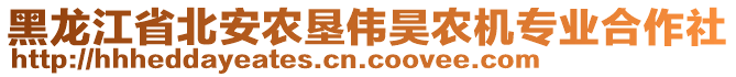 黑龍江省北安農(nóng)墾偉昊農(nóng)機(jī)專業(yè)合作社