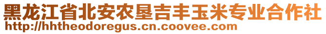 黑龍江省北安農(nóng)墾吉豐玉米專(zhuān)業(yè)合作社