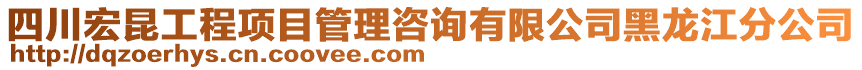 四川宏昆工程項目管理咨詢有限公司黑龍江分公司