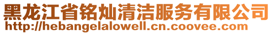 黑龍江省銘燦清潔服務(wù)有限公司