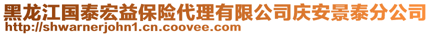 黑龍江國(guó)泰宏益保險(xiǎn)代理有限公司慶安景泰分公司